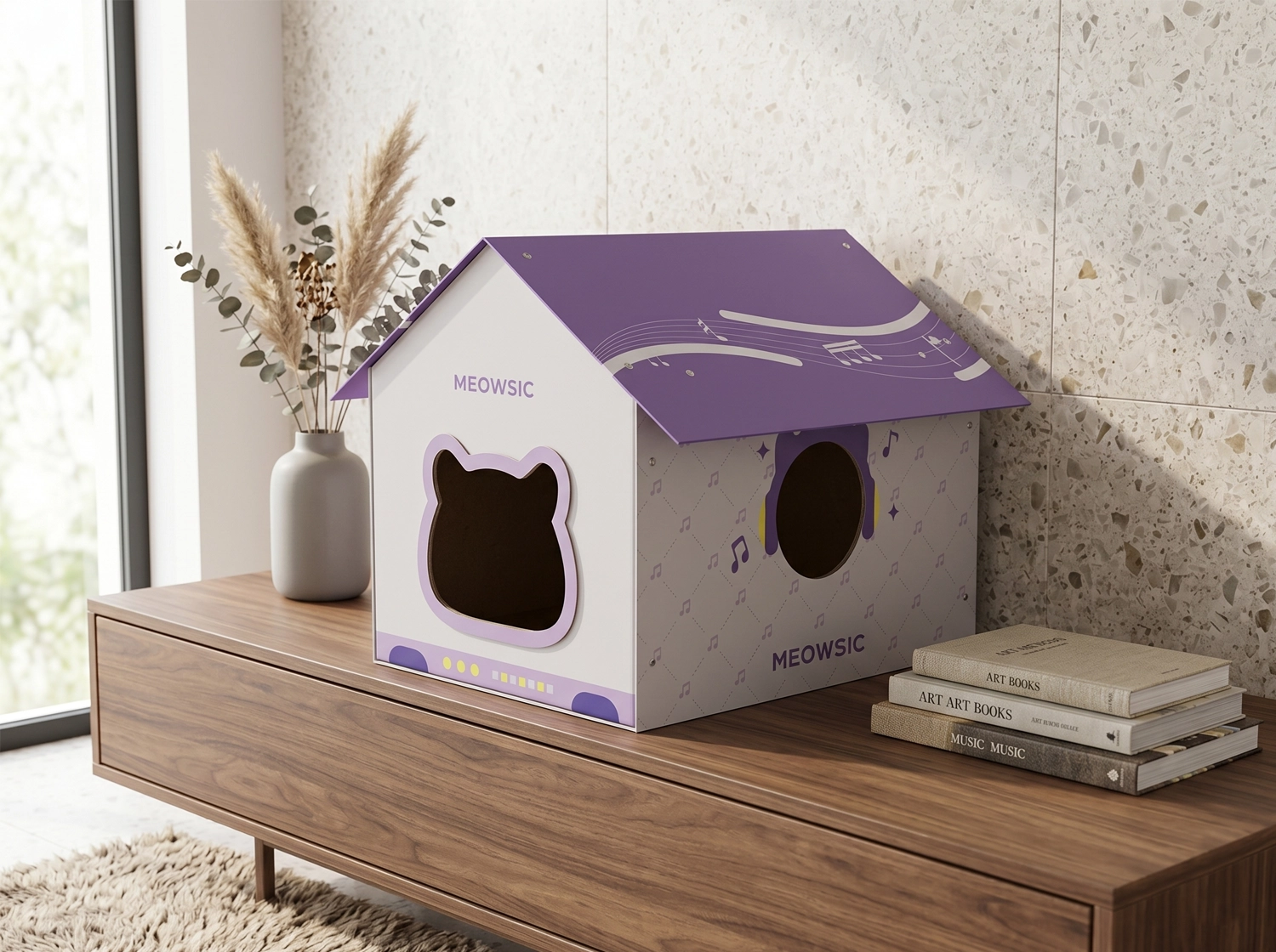 cardboard cat bed